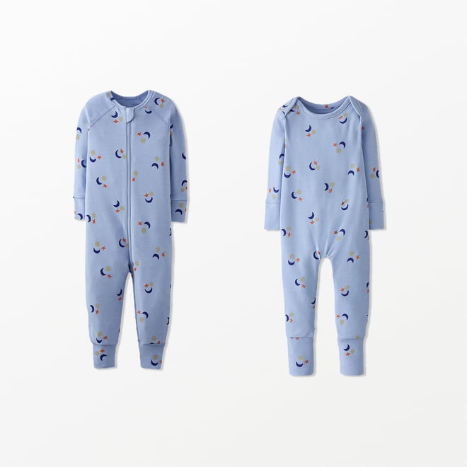 HannaSoft™ Stretch Crescent Zip Sleeper | Hanna Andersson
