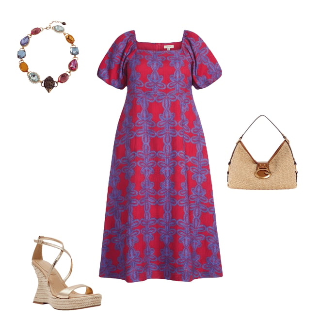 Sugarlips Plus Size Rory Abstract Printed Square Neck Short Puff Sleeve Linen  Maxi Dress | Dillard's