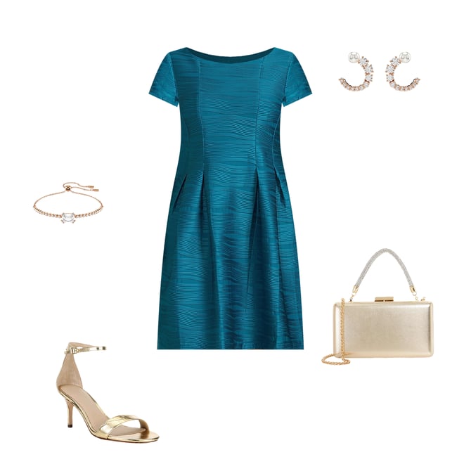 Jessica Howard Plus Size Wave Knit Fit and Flare Dress | Dillard's