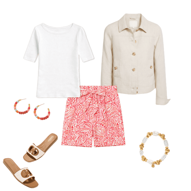 Classic Linen Short Jacket | Talbots