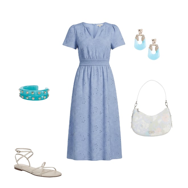 sachin and babi light blue dress Women's Printed Satin Ruffle-Hem Shirt Dress  On Sale Now with Up to 31%  Off