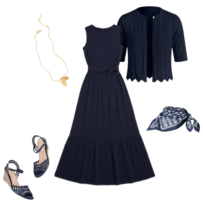 Nantucket Slub Sleeveless Maxi Dress | Talbots