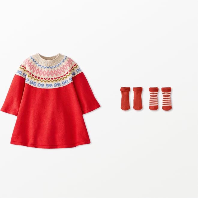 Baby Holiday Sweater Dress | Hanna Andersson