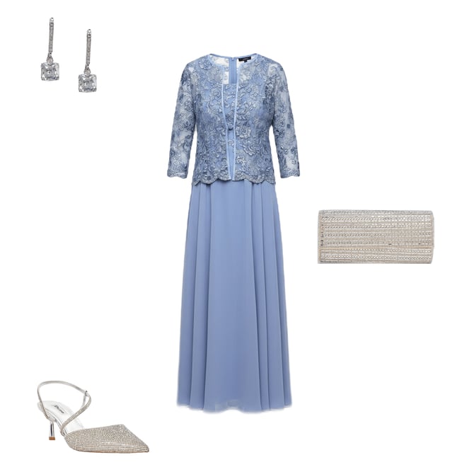 Alex Evenings Embroidered Tulle Scoop Neck Midi Jacket Dress | Dillard's