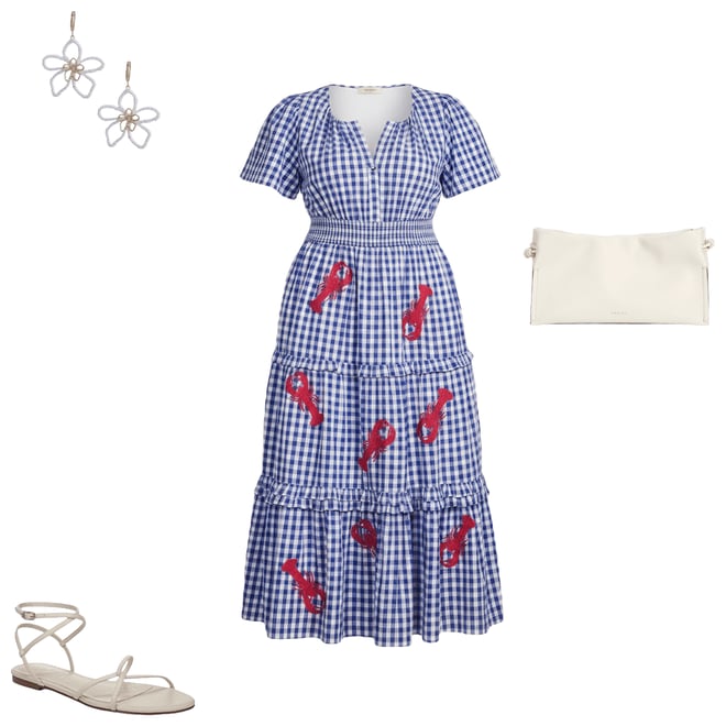 capri blue dress Joanna Maxi Frill Dress
