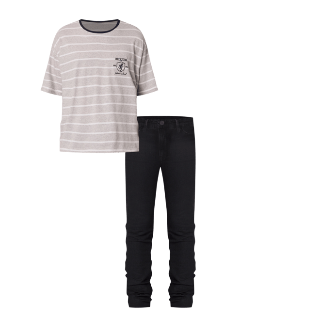 X43 Stretch Denim - Matte Black | mnml