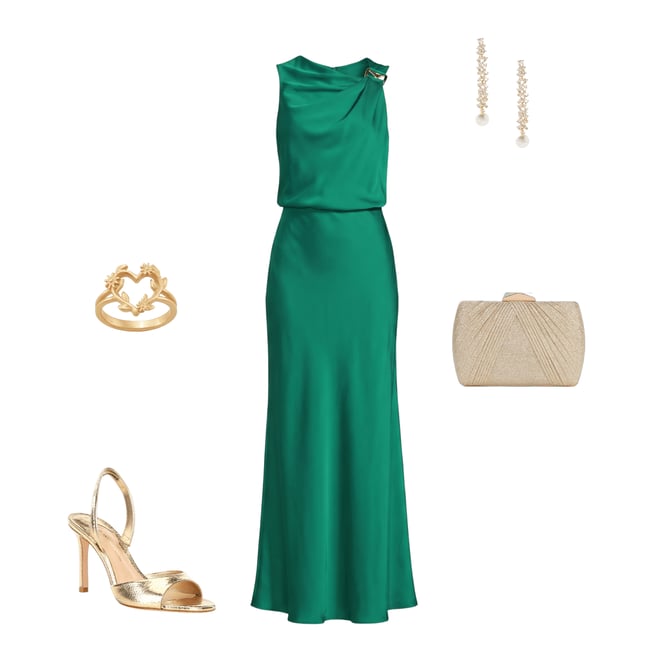 dubai gold dress Glitter Lime Green Luxury Dubai Evening Dress Engagement Arabic Gowns –  Jill Wish main image 1