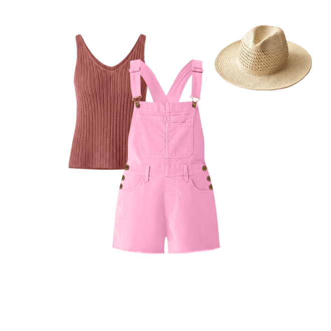Jason Overall Short: Rose Pink