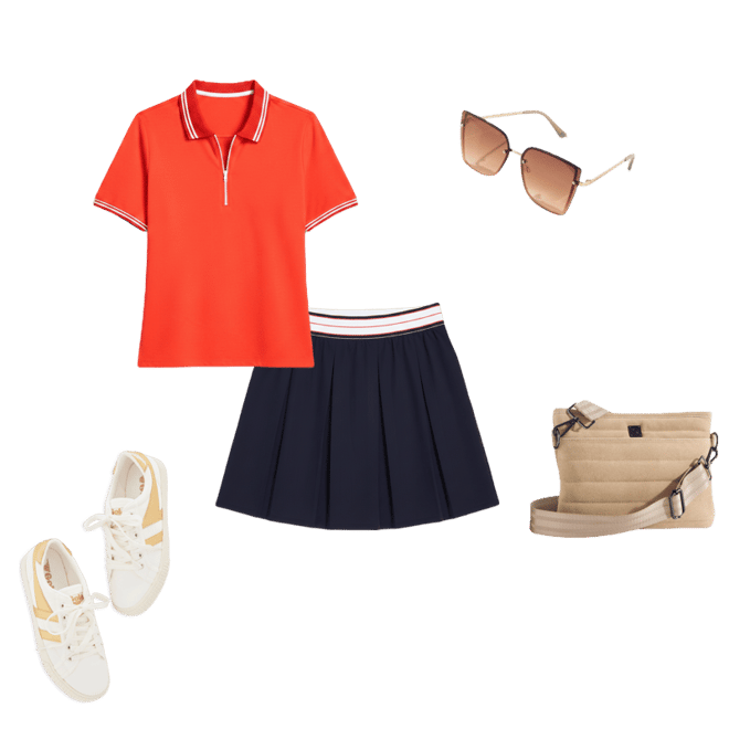 UPF 50+ Piqué Half-Zip Short Sleeve Polo | Talbots