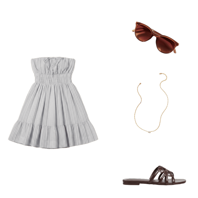 sachin and babi light blue dress Summer Capsule Wardrobe 2026 main image 1