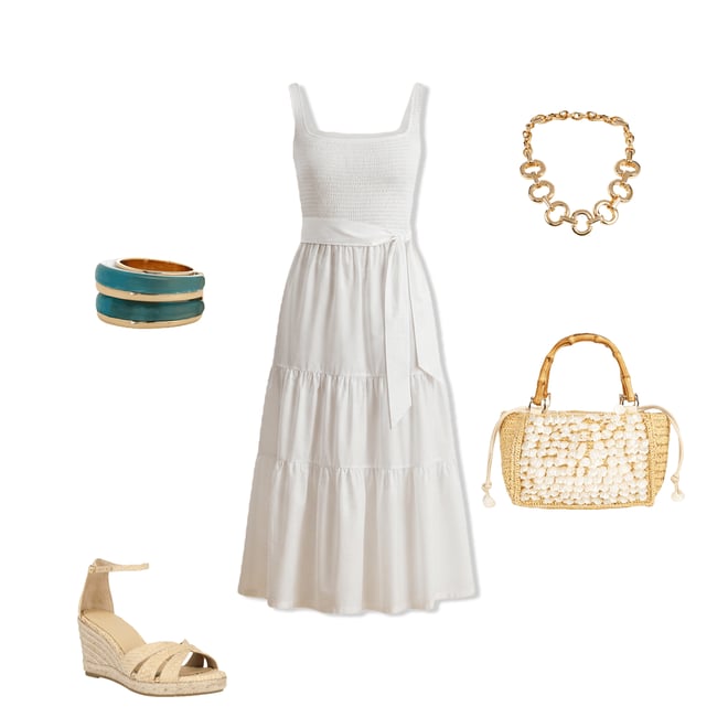 Lauren Ralph Lauren Jersey Ribbed Knit Square Neck Sleeveless Midi Dress |  Dillard's