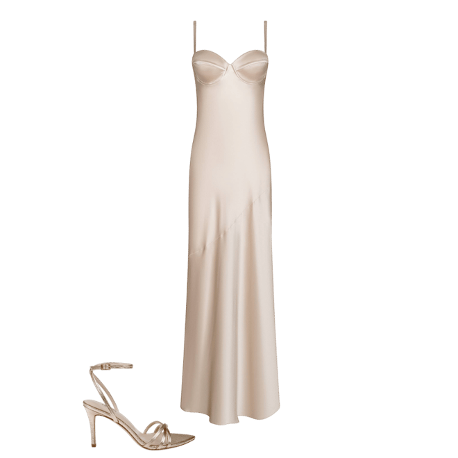 l'agence sayla silk maxi dress L'AGENCE Sayla Bias-Cut Silk Slipdress