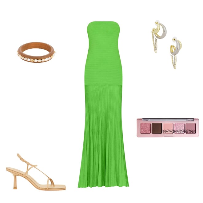 slim fit dress slacks Milla Women's Strapless Puffy Midi Tulle Dress main image 1