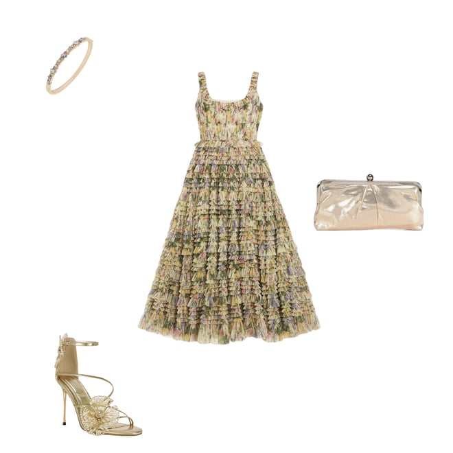 Azalea Wang Evanthe Metallic Beaded Ornament Dress Sandals | Dillard's