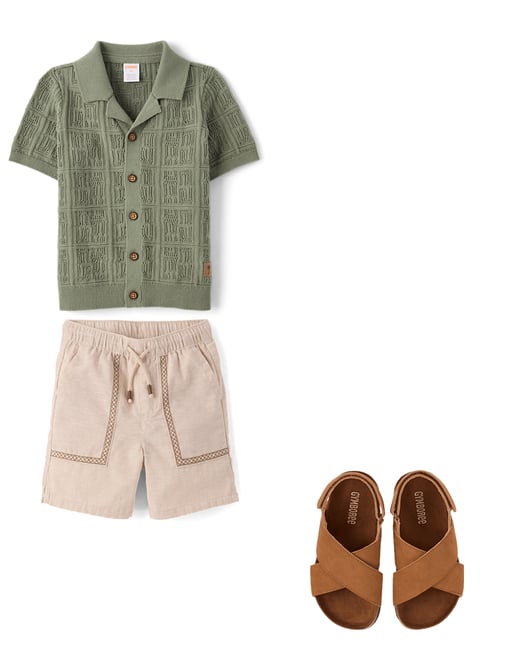 1st bundle featuring 2 items which compliment Boys Cross Strap Sandals