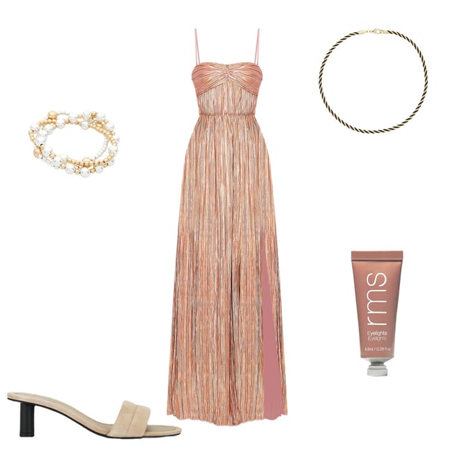 Lovers and Friends Emmy Gown in Rose Gold | REVOLVE