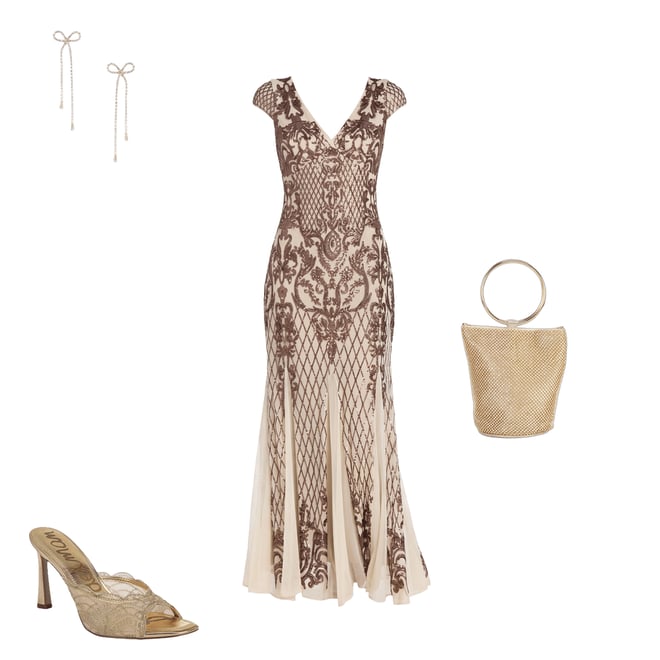 Sam Edelman Iva Metallic Embroidered Lace Dress Slide Sandals | Dillard's