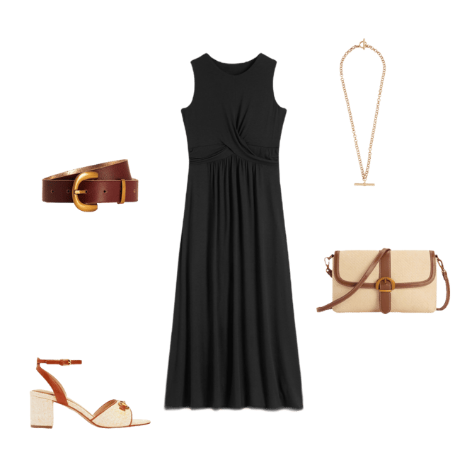black dress outfits polyvore Sofia Black Pleated Wrap Dress| Italian Dresses 40/ US 6 / Black main image 1
