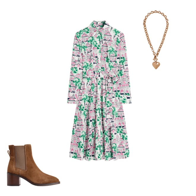 2nd bundle featuring 2 items which compliment Amy Cotton Midi Shirt Dress-Ivory, Botanical Greenhouse