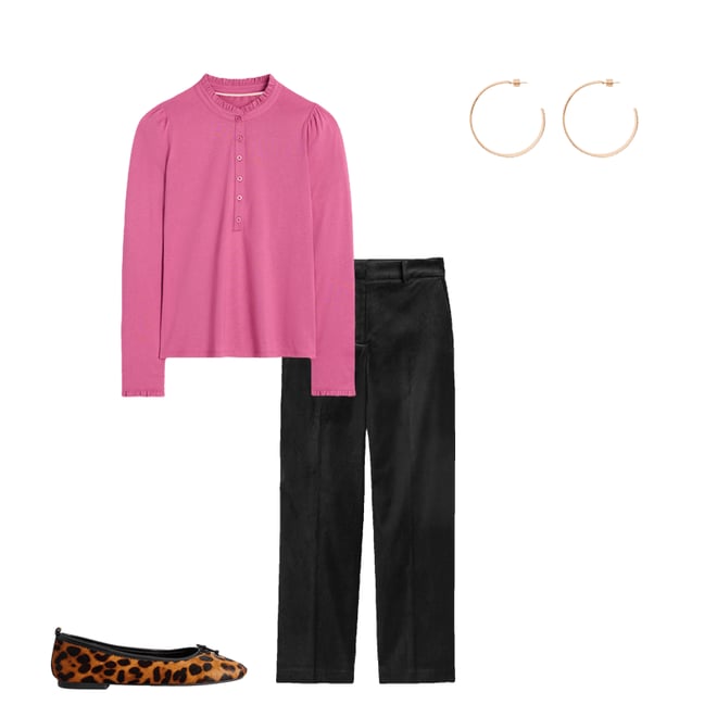 2nd bundle featuring 3 items which compliment Kew Velvet Pants-Black