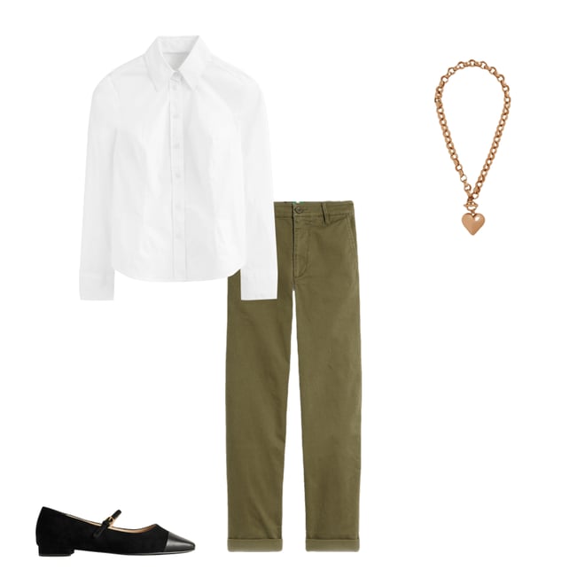 5th bundle featuring 3 items which compliment Barnsbury Chino Pants-Woodland Green