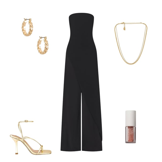 Alice + Olivia Alondra Jumpsuit in Black | REVOLVE