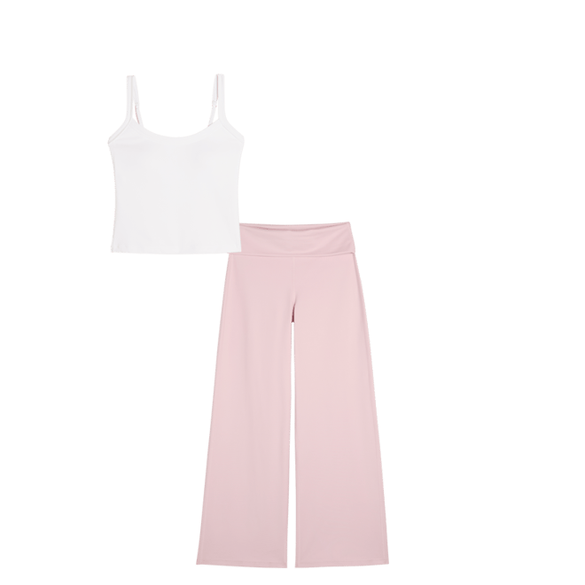 Gilly Hicks Active Recharge Foldover Waist Wide-Leg Pants