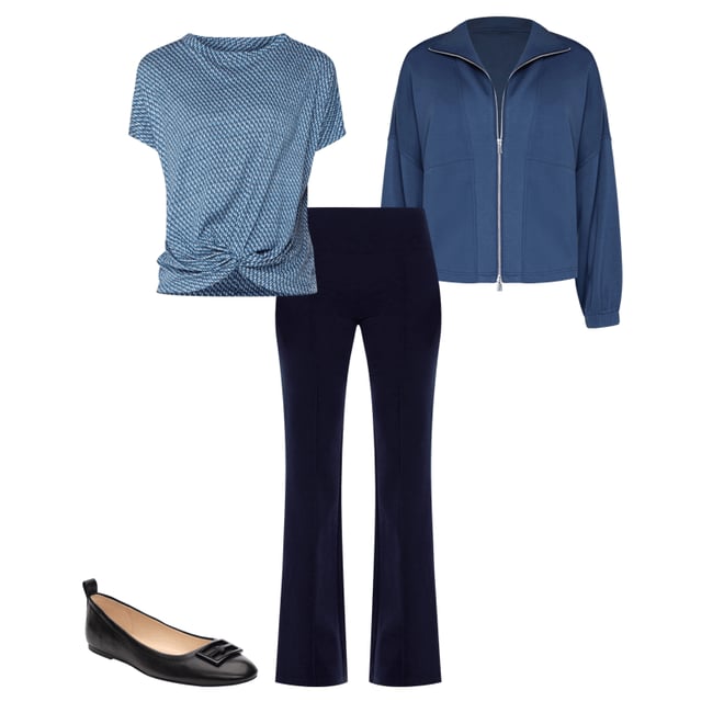 1st bundle featuring 3 items which compliment Zip Up Funnel Neck Jacket