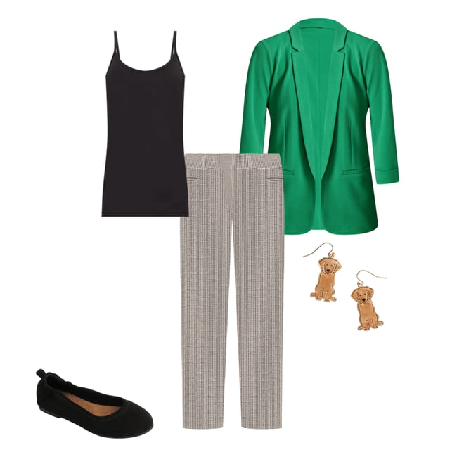 Bengaline Plaid High Rise Slim Straight Pant | maurices