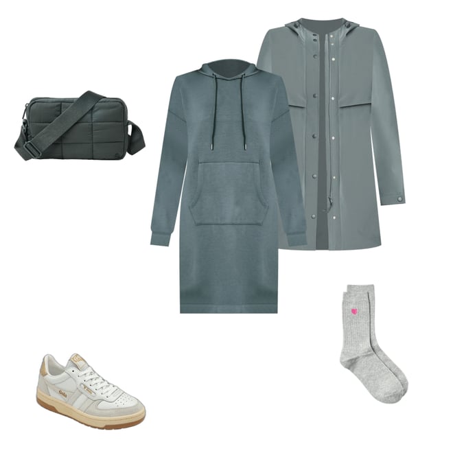 Lou Grey Long Waterproof Rain Coat