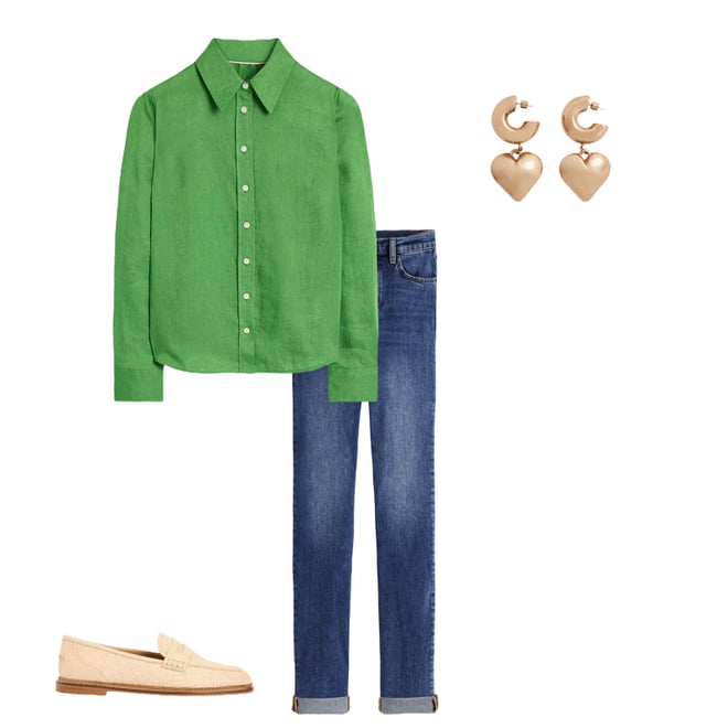 6th bundle featuring 3 items which compliment Girlfriend Jeans-Mid Vintage