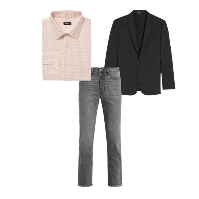 Slim Black Wool-blend Washable Modern Tech Suit Jacket | Express