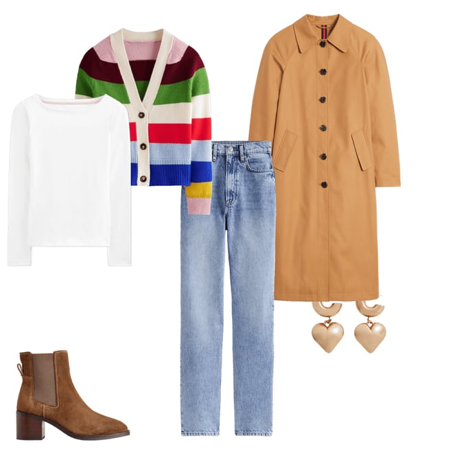 4th bundle featuring 5 items which compliment High Rise Straight Leg Jeans-Light Wash