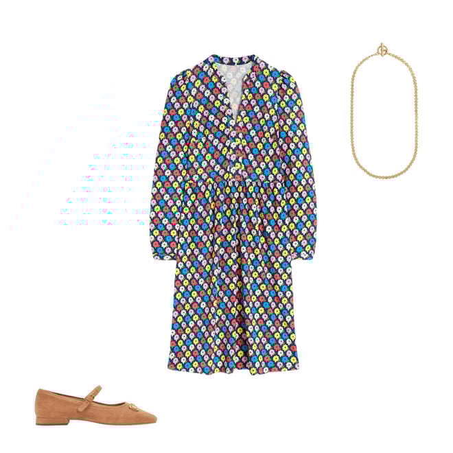 4th bundle featuring 2 items which compliment Naomi Relaxed Jersey Dress-Multi, Pop Daisy