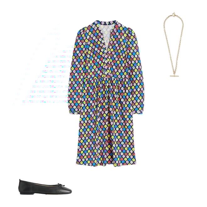 6th bundle featuring 2 items which compliment Naomi Relaxed Jersey Dress-Multi, Pop Daisy