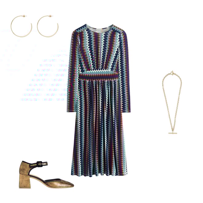 1st bundle featuring 3 items which compliment Two Part Block Heel Pumps