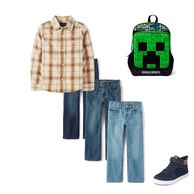 4th bundle featuring 3 items which compliment Boys Contrast Cuff High Top Sneakers