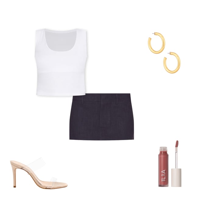 1st bundle featuring 4 items which compliment Rhode Mini Skirt