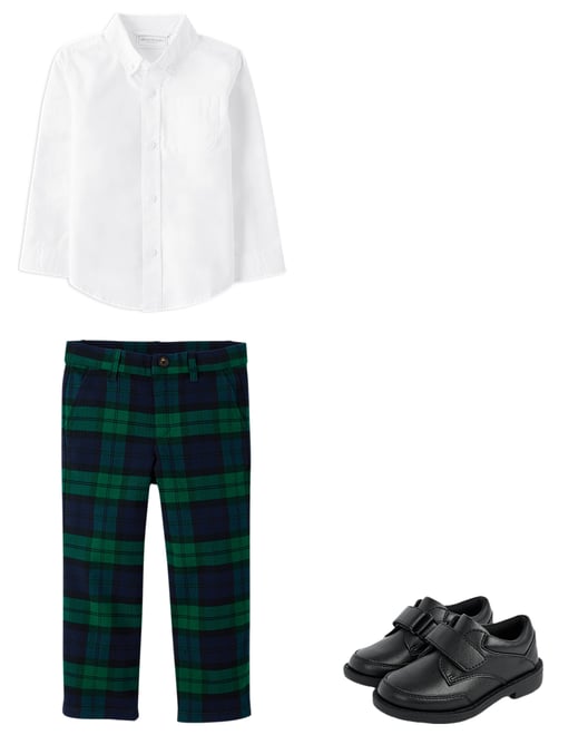 Baby Girls  Mommy And Me Plaid Bow Pintuck Dress - Nutcracker