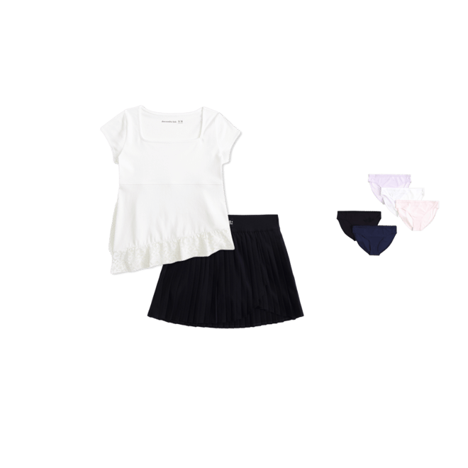 ypb pleated skort