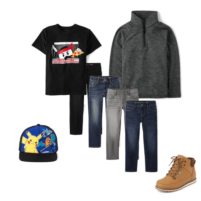 4th bundle featuring 4 items which compliment Boys Cozy Active Marl Quarter Zip Pullover