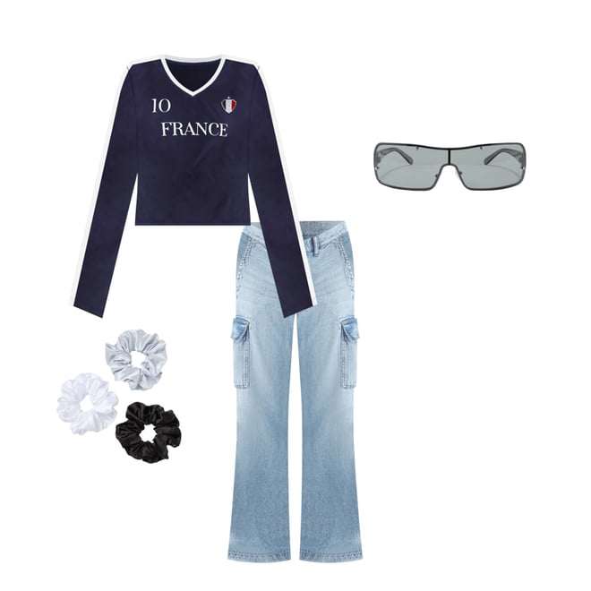 High-Rise Wide Leg Cargo Jean