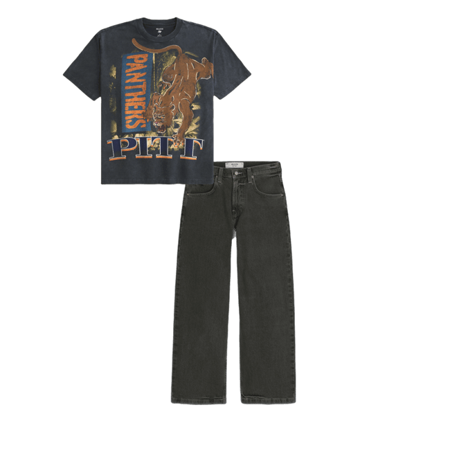 Boxy Pitt Panthers Graphic Tee