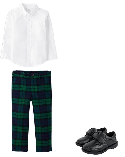 Baby Girls  Mommy And Me Plaid Bow Pintuck Dress - Nutcracker