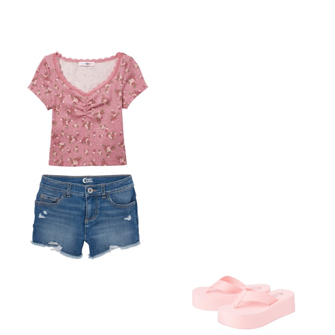 7th bundle featuring 2 items which compliment Tween Girls Platform Flip Flops