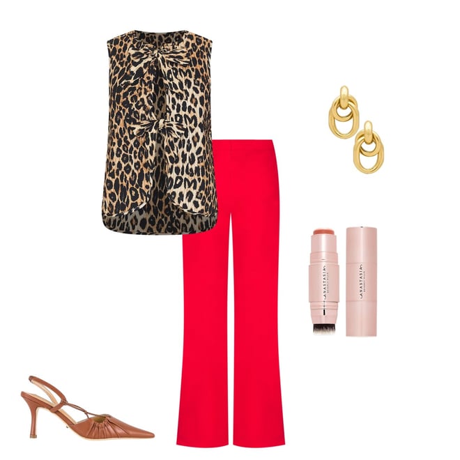 tilly gilet - leopard – Damson Madder