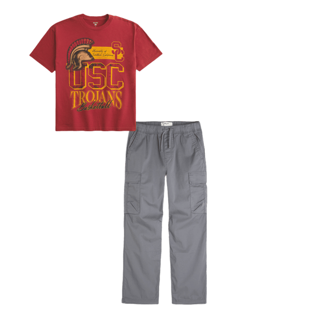 Boxy USC Trojans Graphic Tee