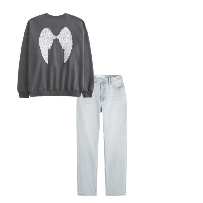 Curvy High-Rise Light Wash Straight Jeans