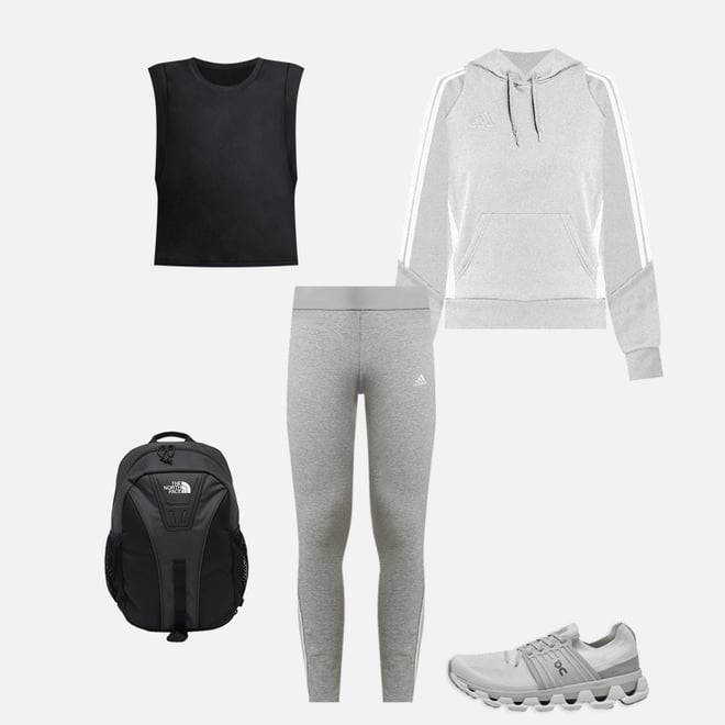 Outfits with grey adidas leggings best sale