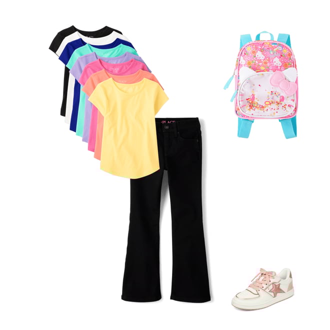 6th bundle featuring 3 items which compliment Girls Flare Jeans